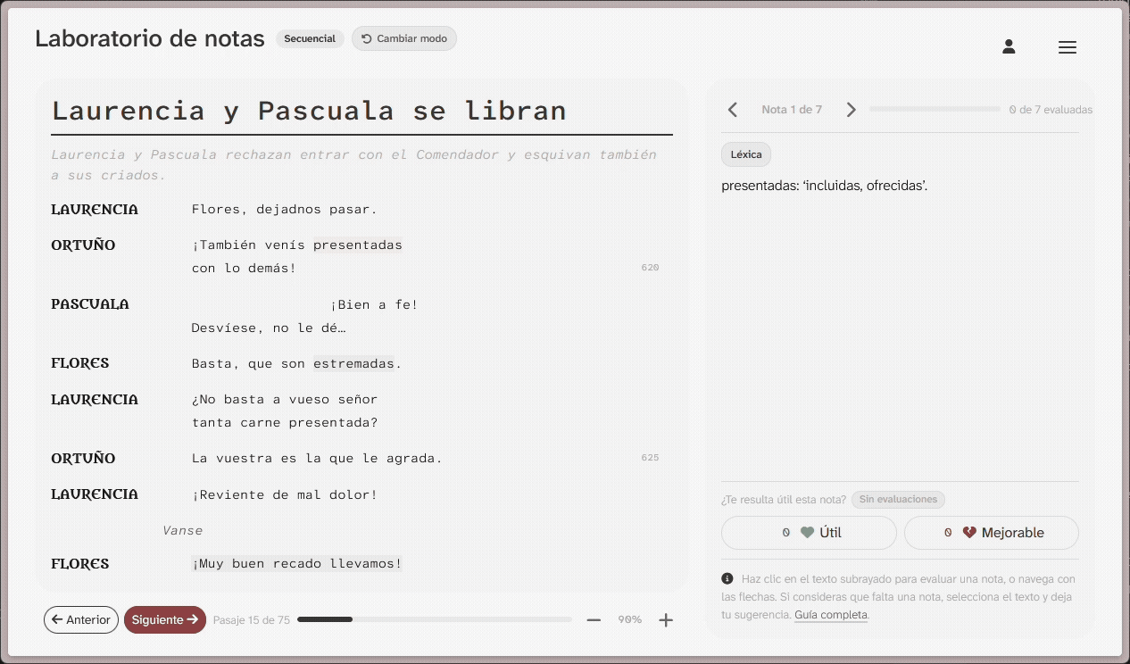 Demostración de uso del Laboratorio de notas
